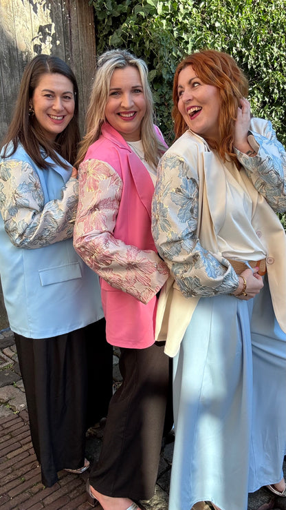 Cotton candy blazer - Blauw