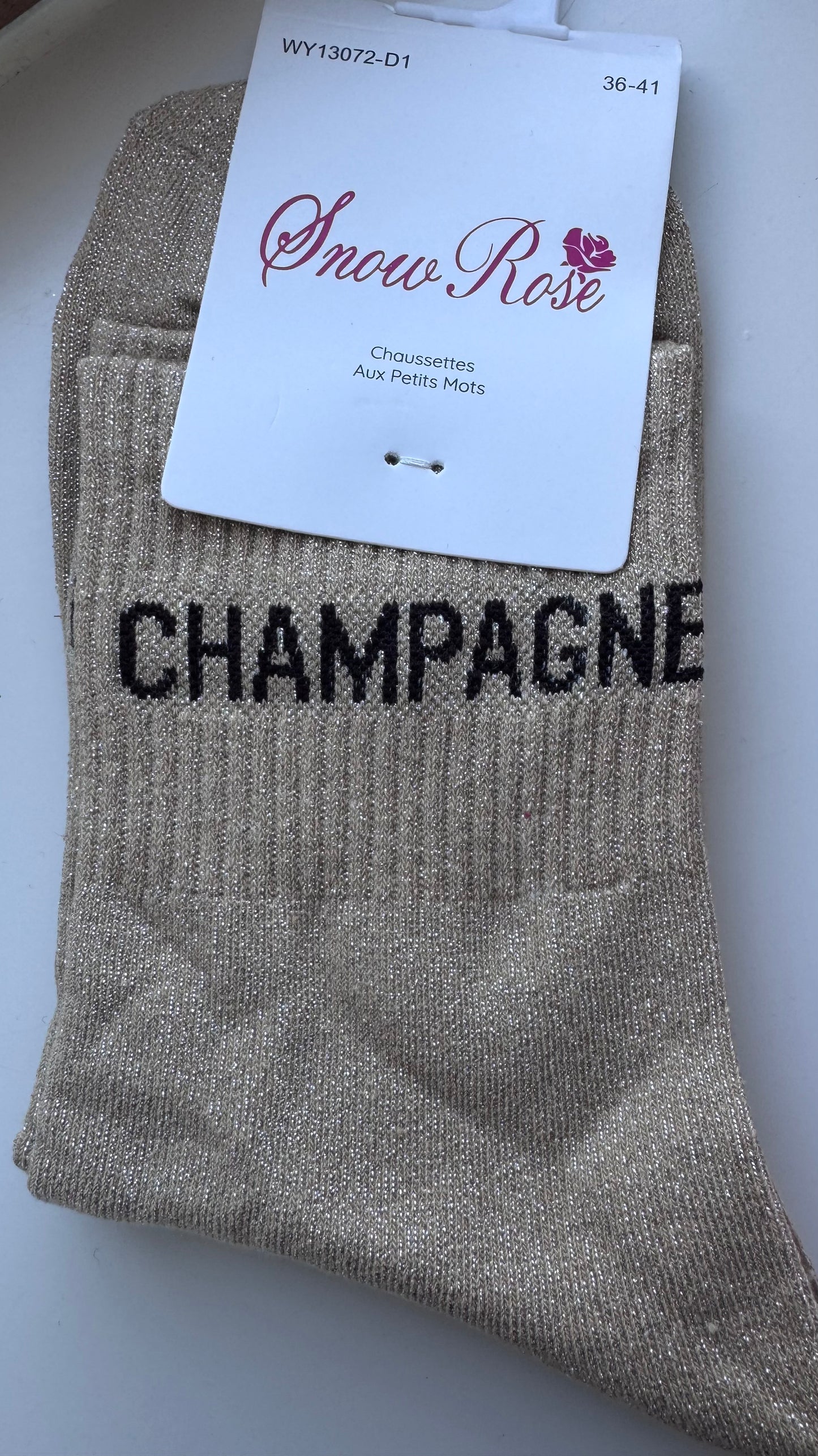Quote sokken: Champagne