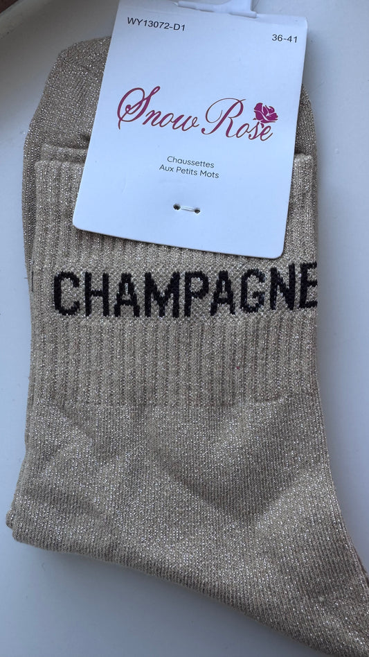 Quote sokken: Champagne