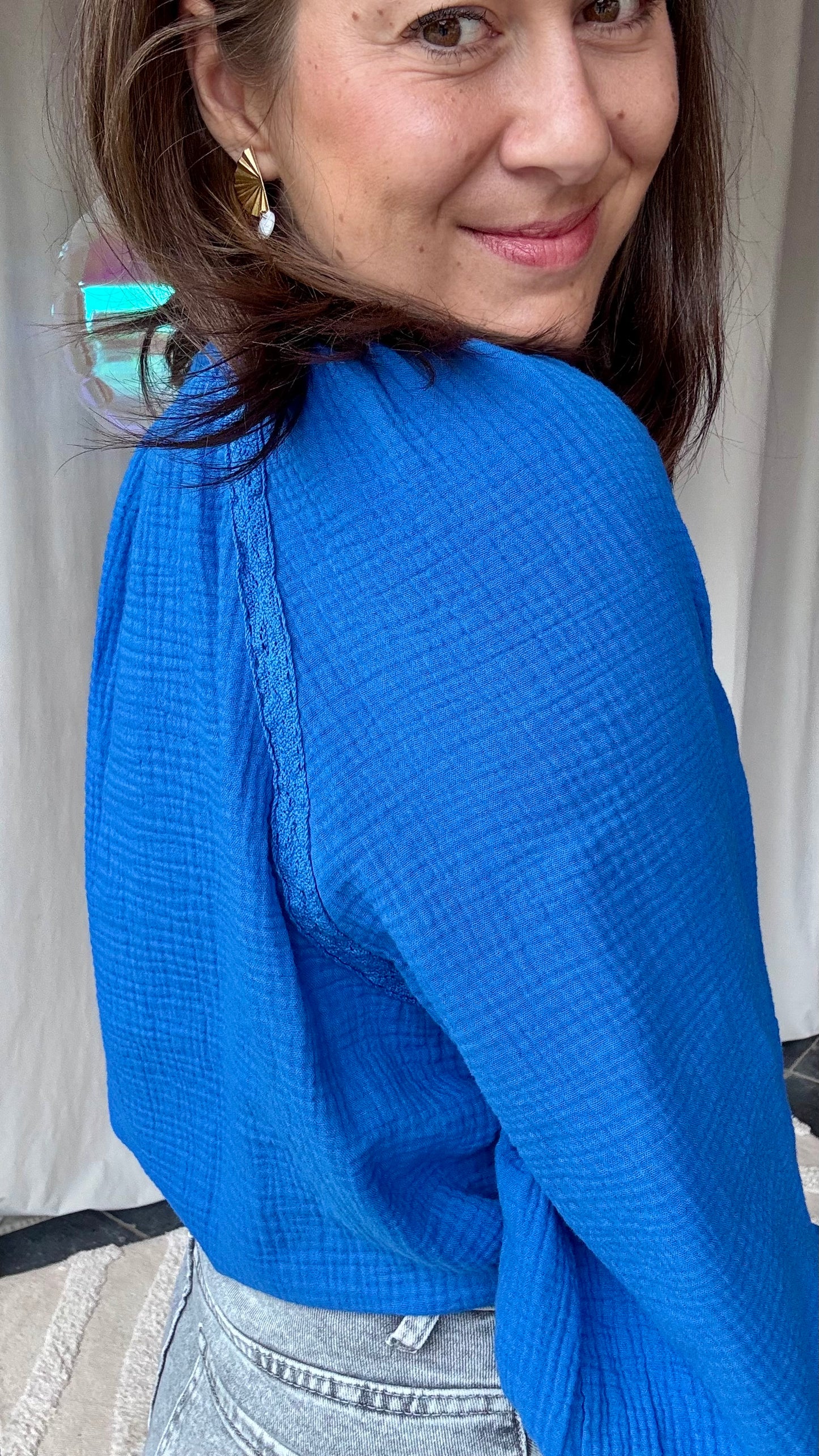 Sofia tetra blouse blauw