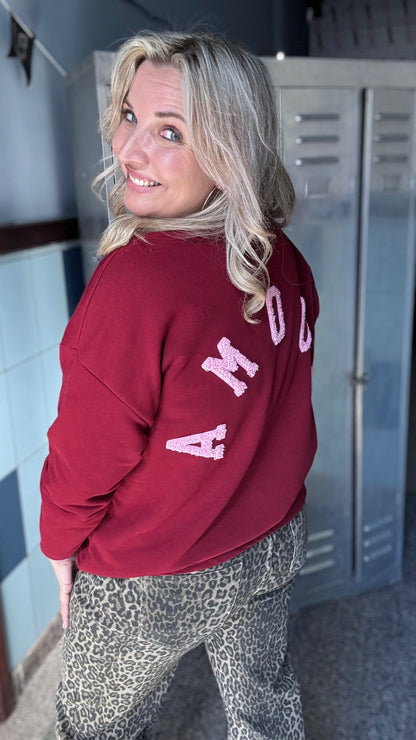 Amour sweater - Burgundy