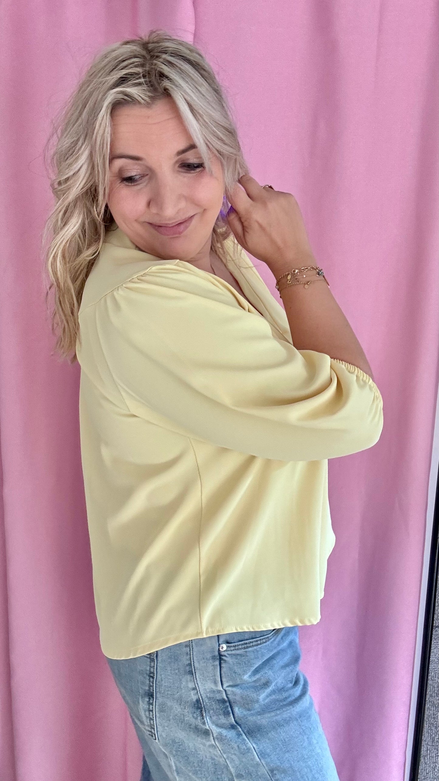 Mezza blouse - geel