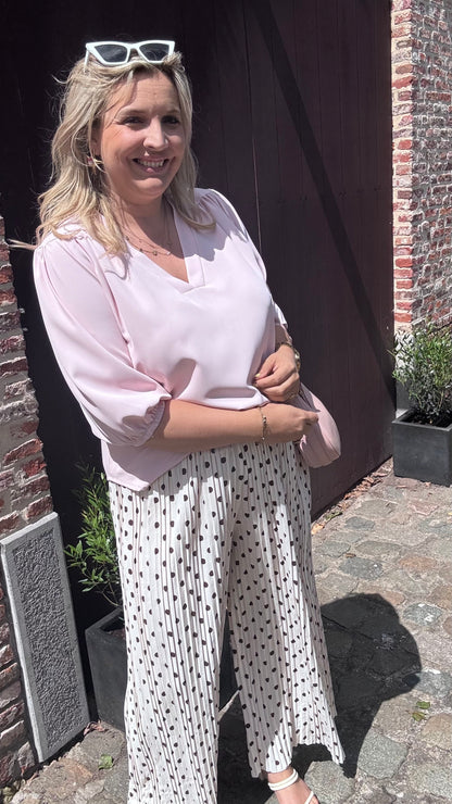 Polkadot Plissé broek