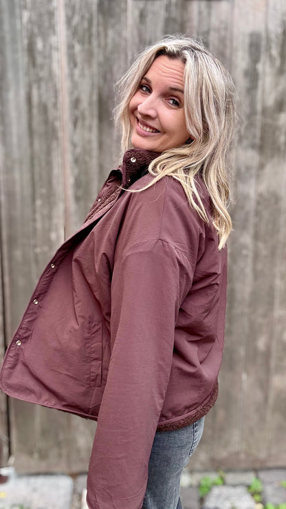 Reversible Teddy Jacket - Choco
