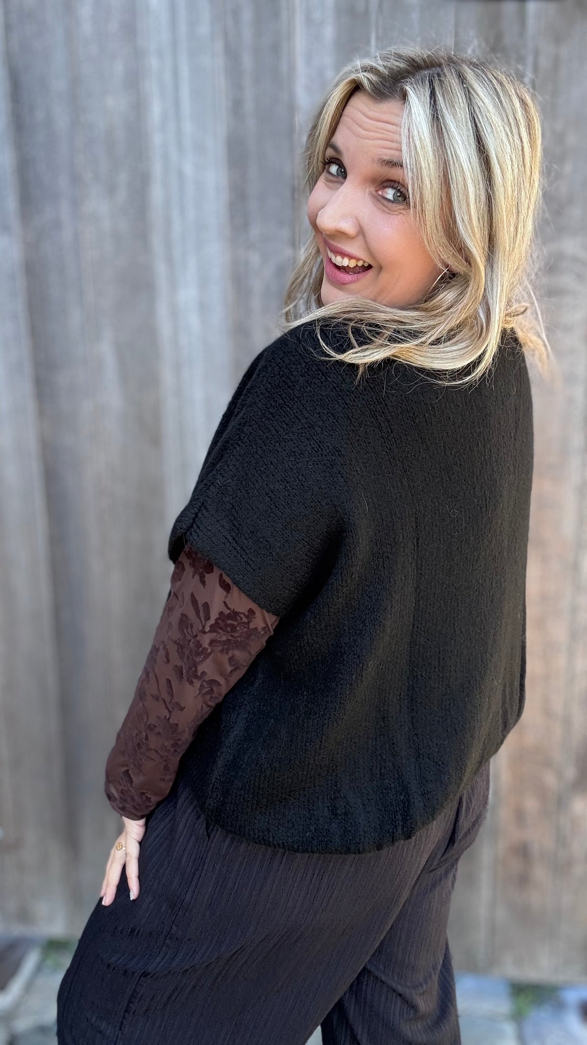 Elora cardigan - Zwart