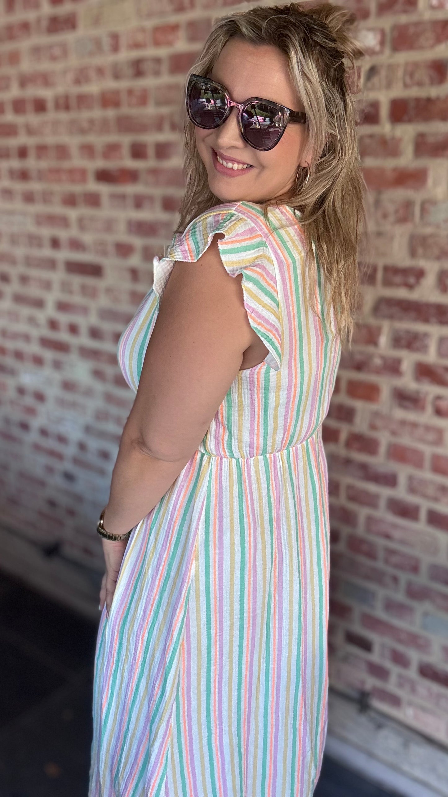 Golden hour dress - pastel