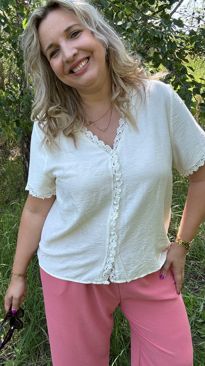 Monique blouse - Crème