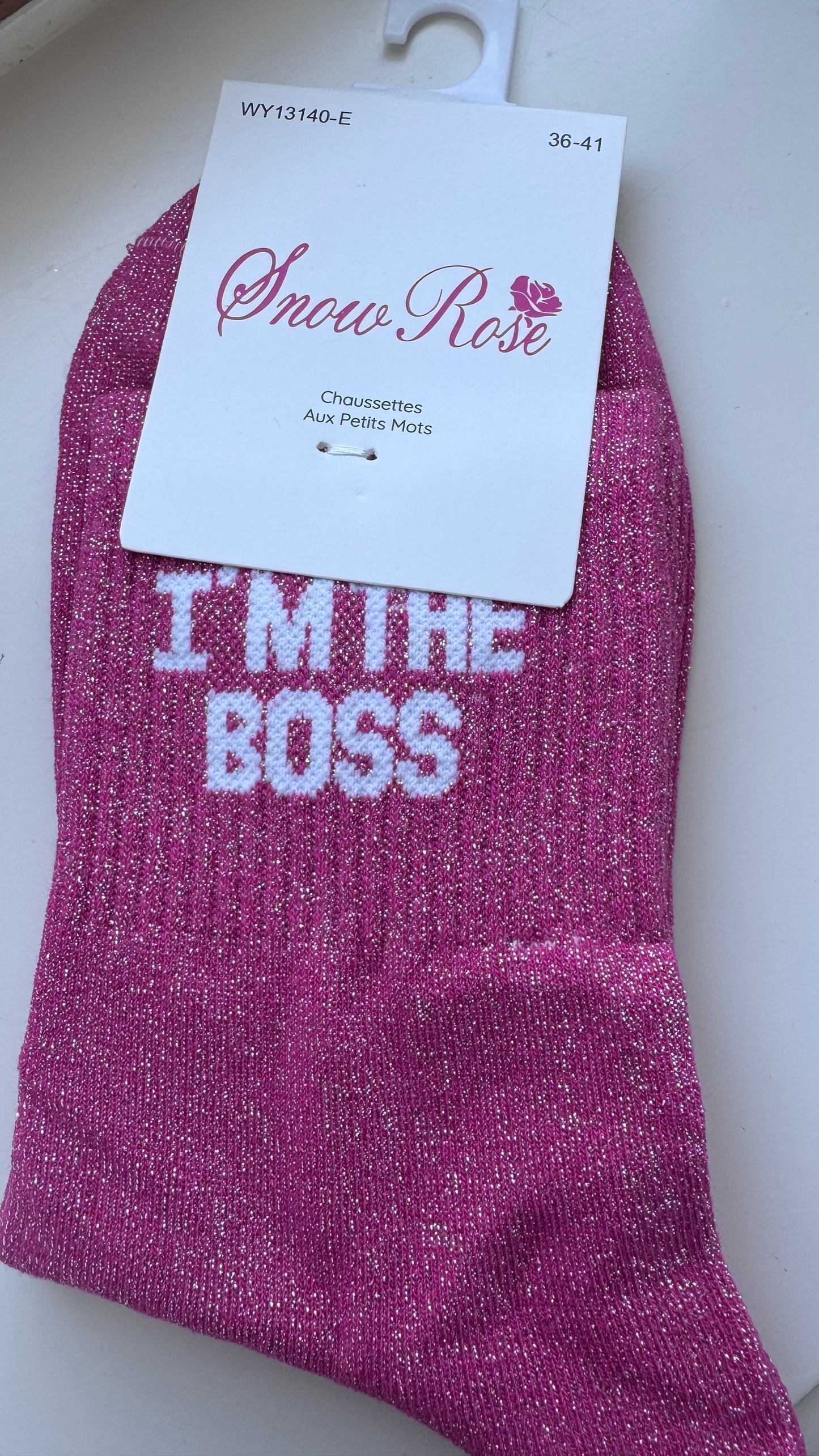 Quote sokken: I'm the boss