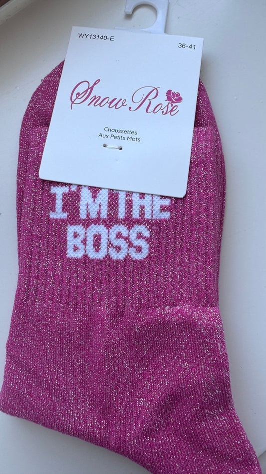 Quote sokken: I'm the boss