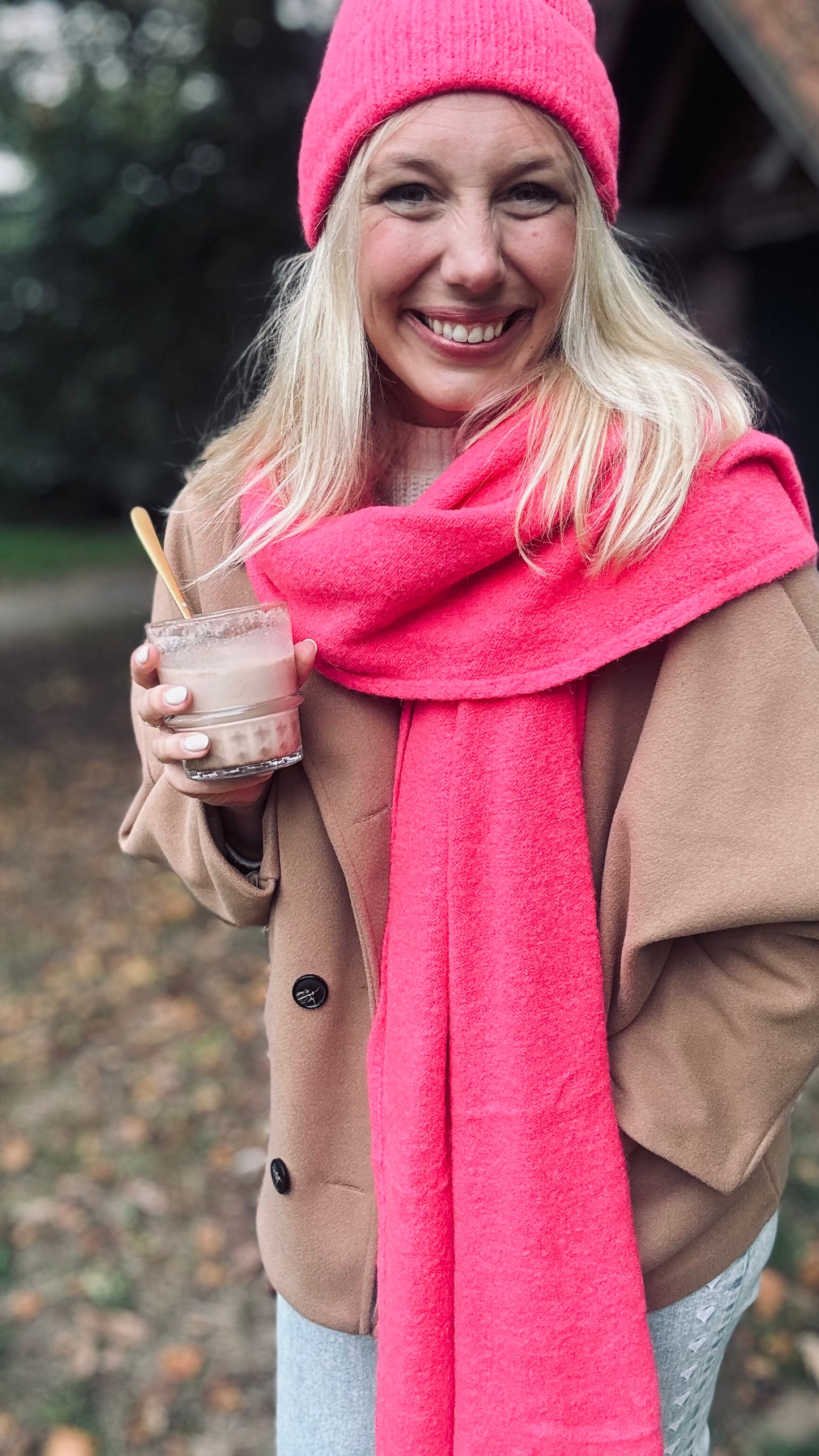 Maïté sjaal - Fuchsia