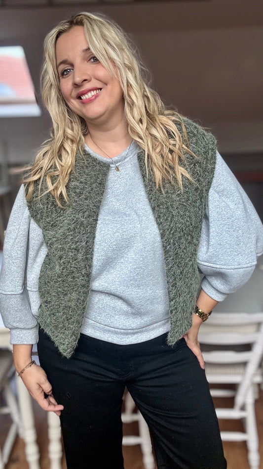 Brush gilet - kaki