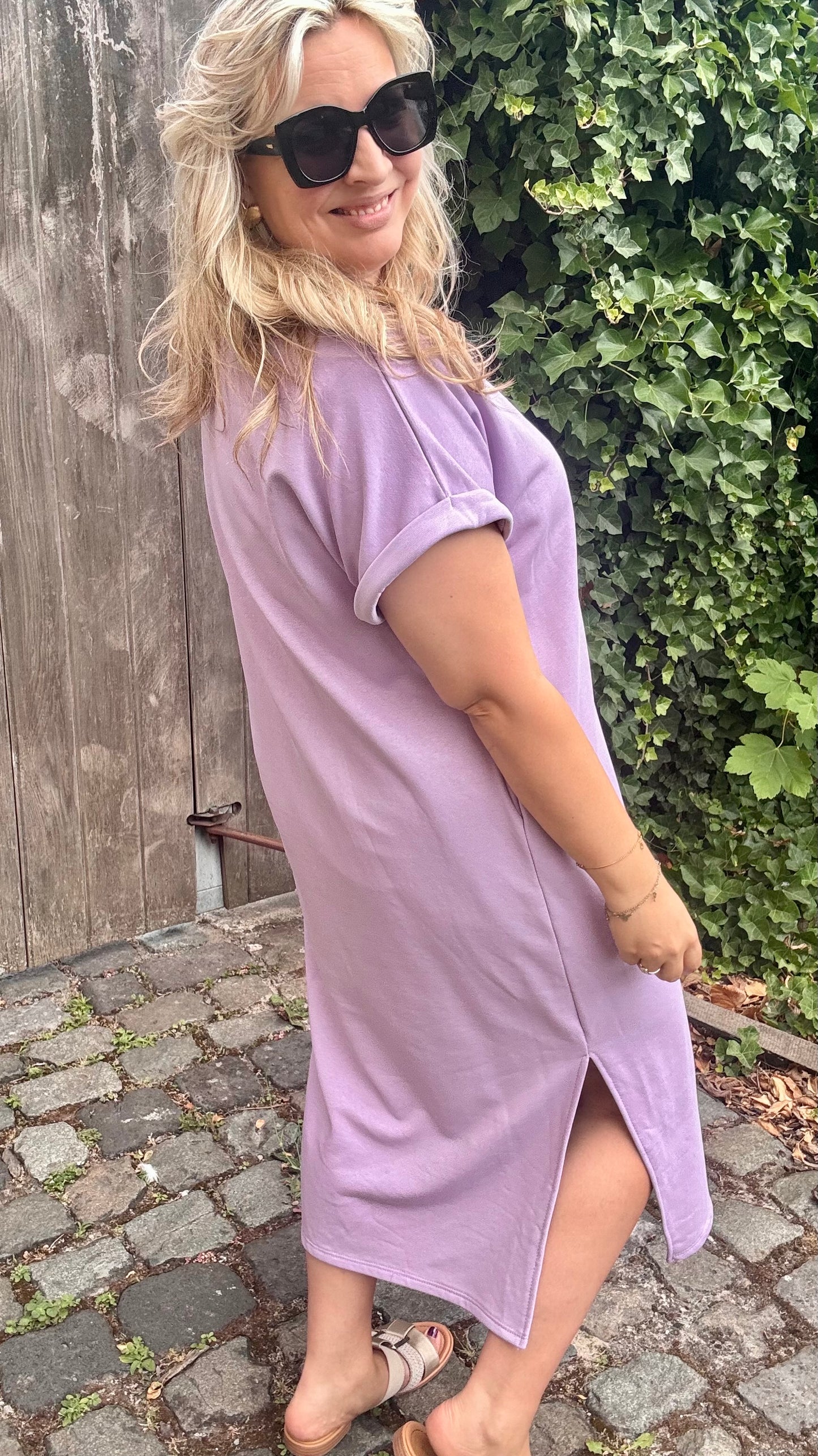 Nona Sweaterjurk lila