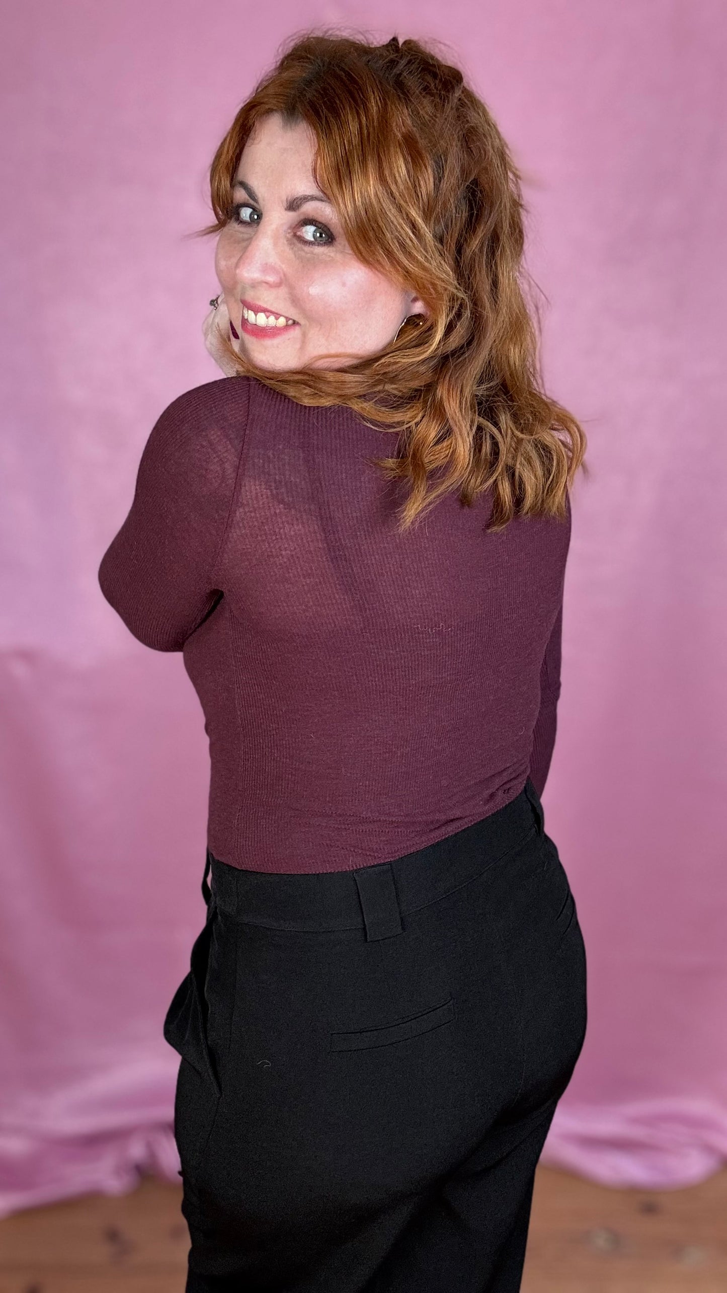 Bordeaux cashmere top