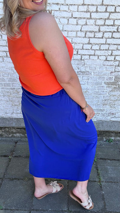 Ella rok - Kobaltblauw