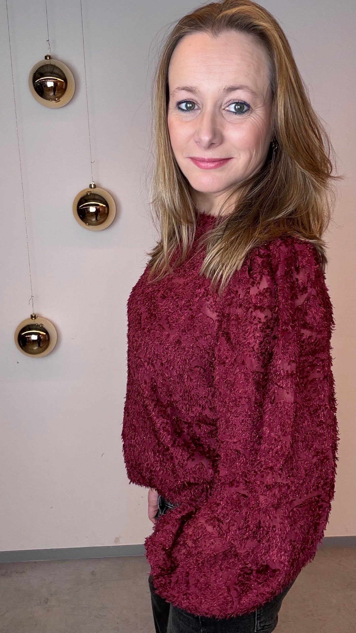 Fluff blouse - Rood