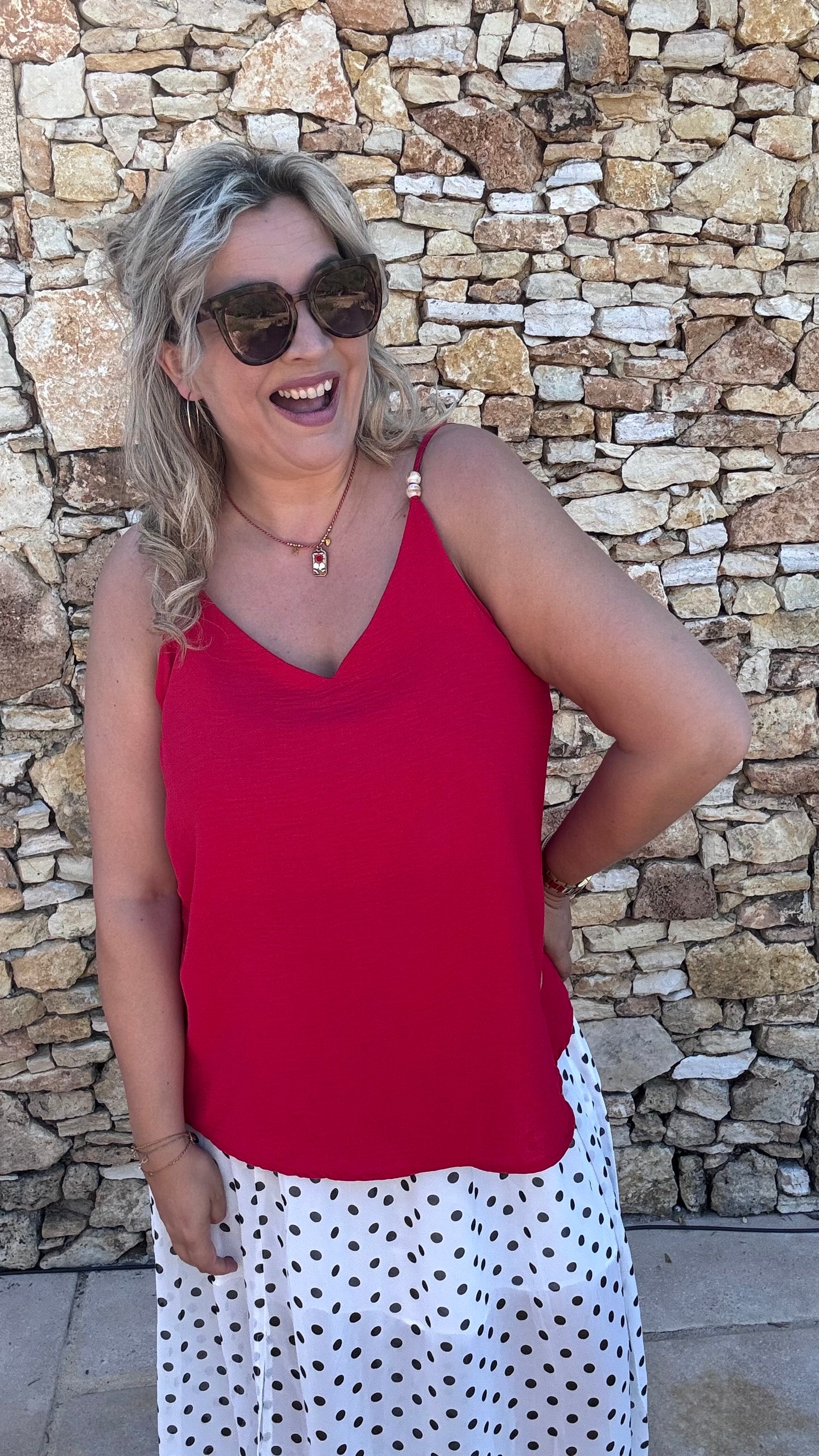Essential top - Rood