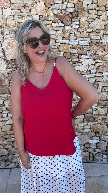 Essential top - Rood