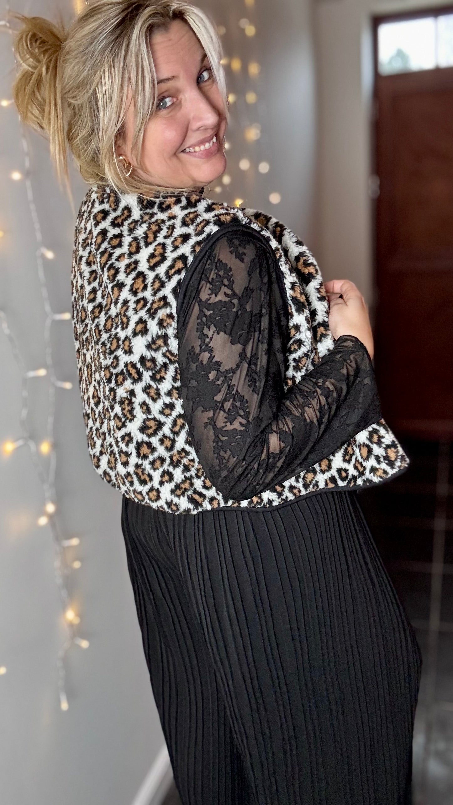 Camilla leopard gilet