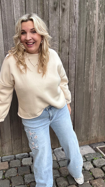 Coffee addict sweater - Beige
