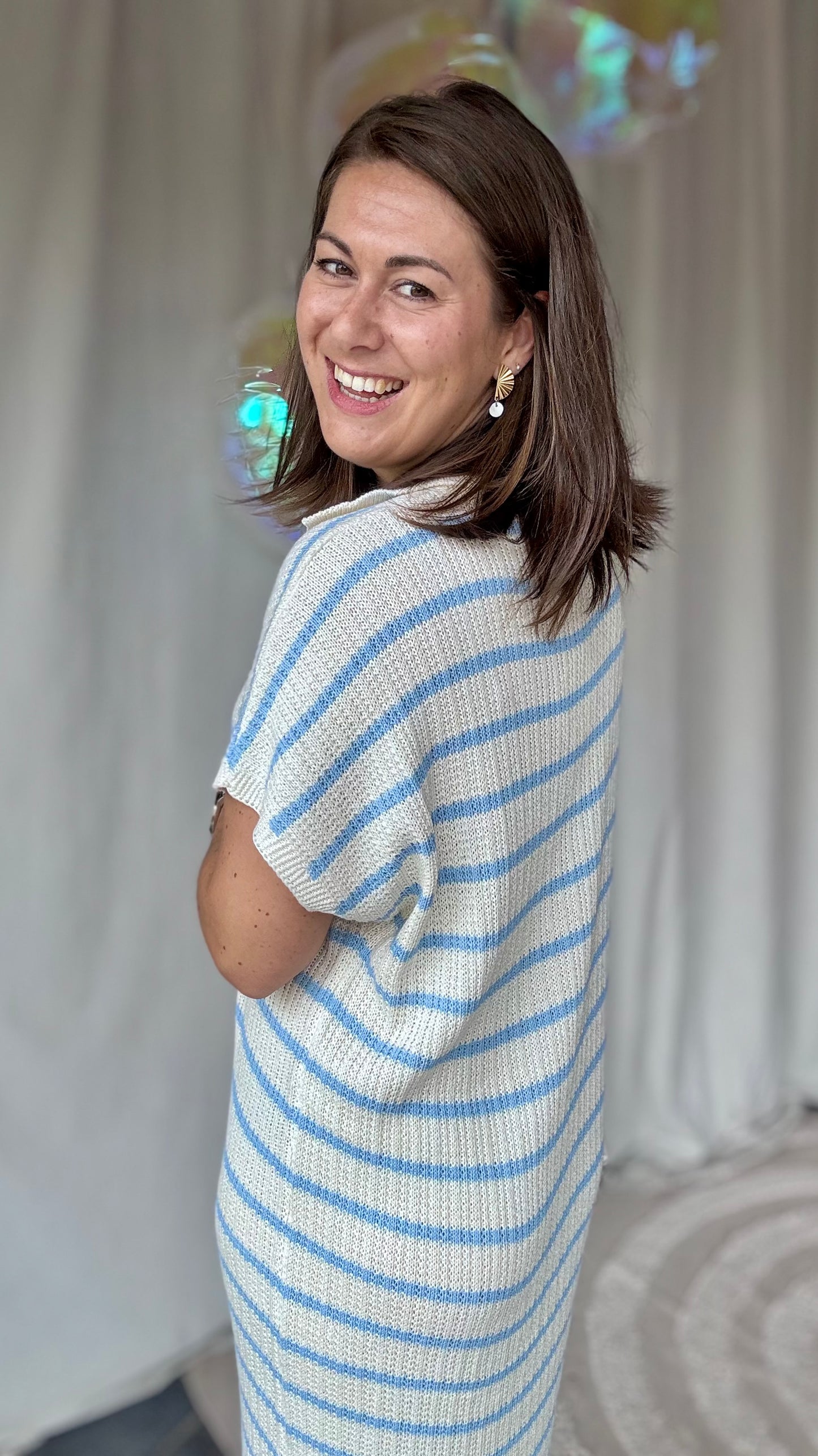 Coastal crochet blauw