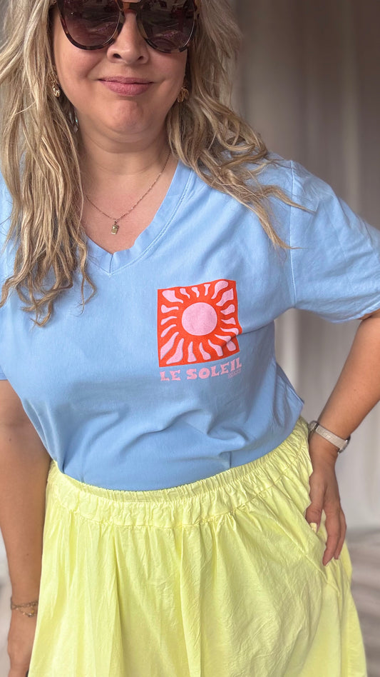 Soleil shirt blauw