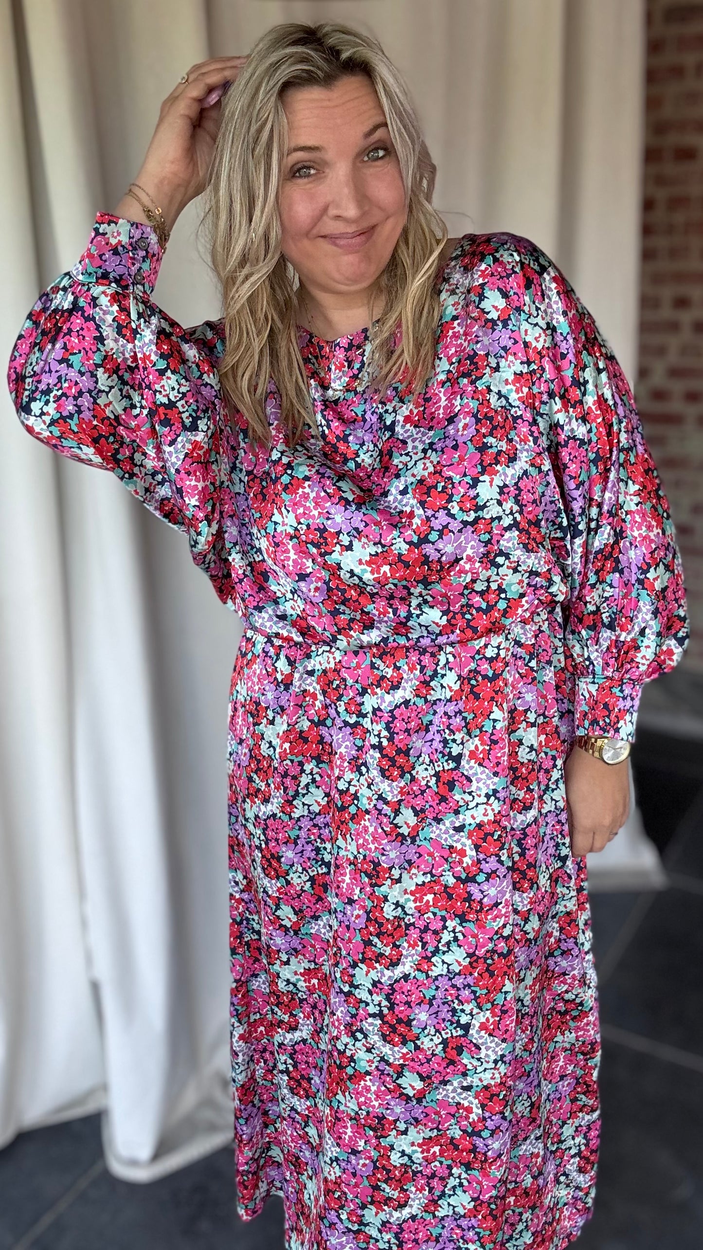 Bellini dress - Purple flowers