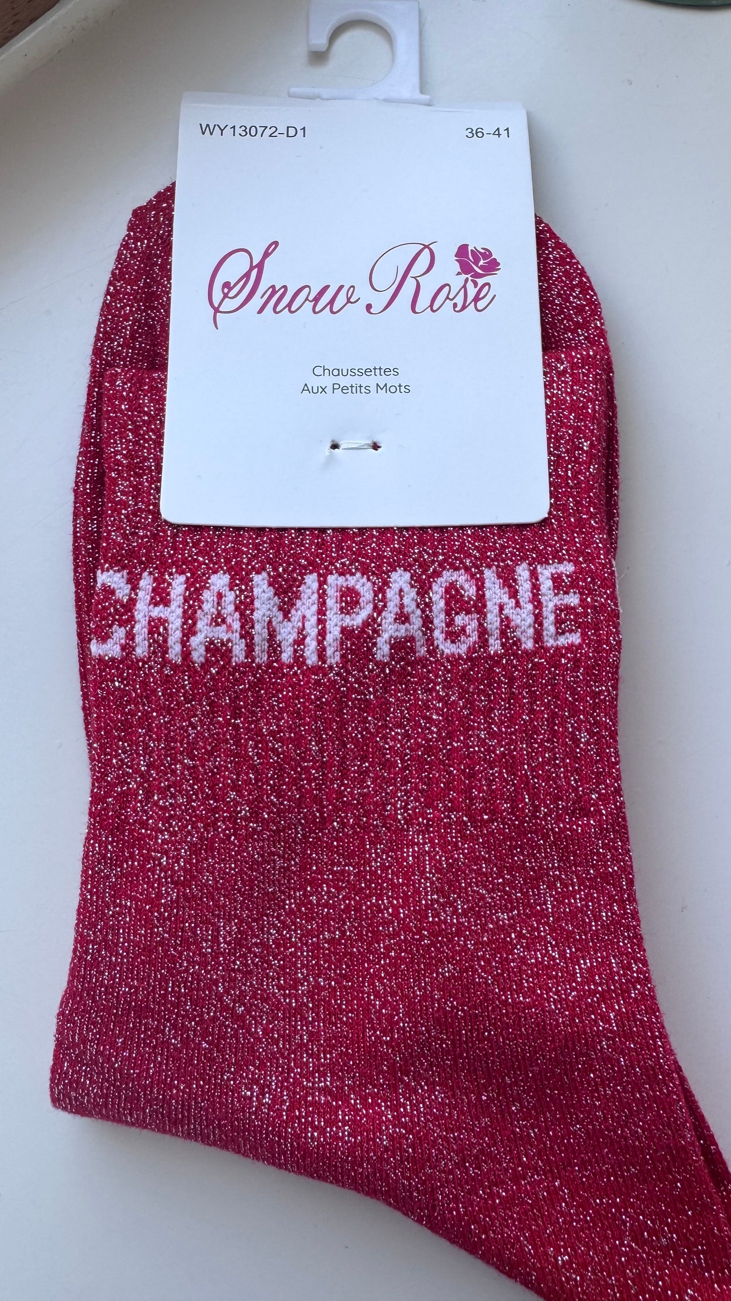 Quote sokken: Champagne