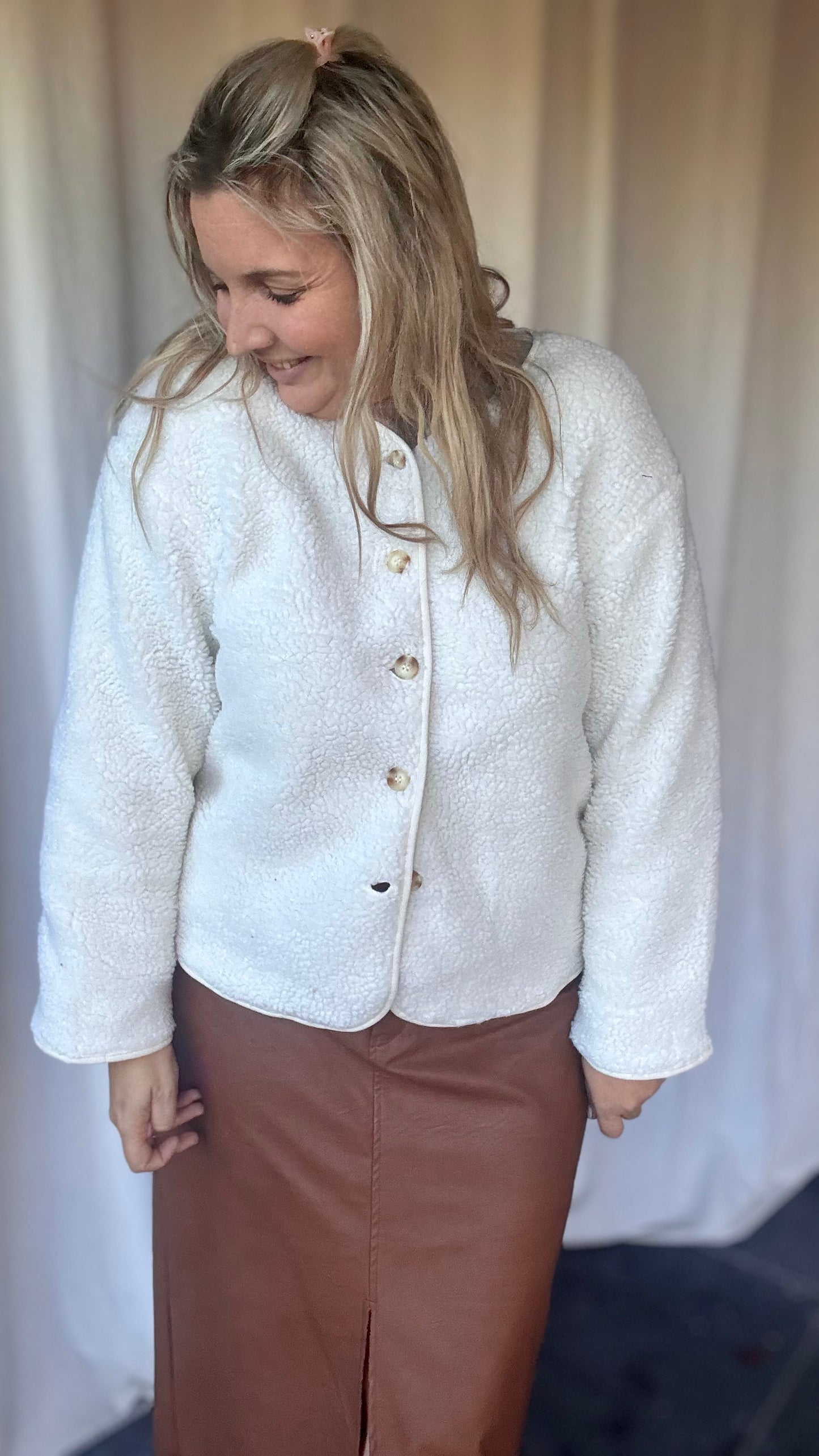 Teddy jas - Off white