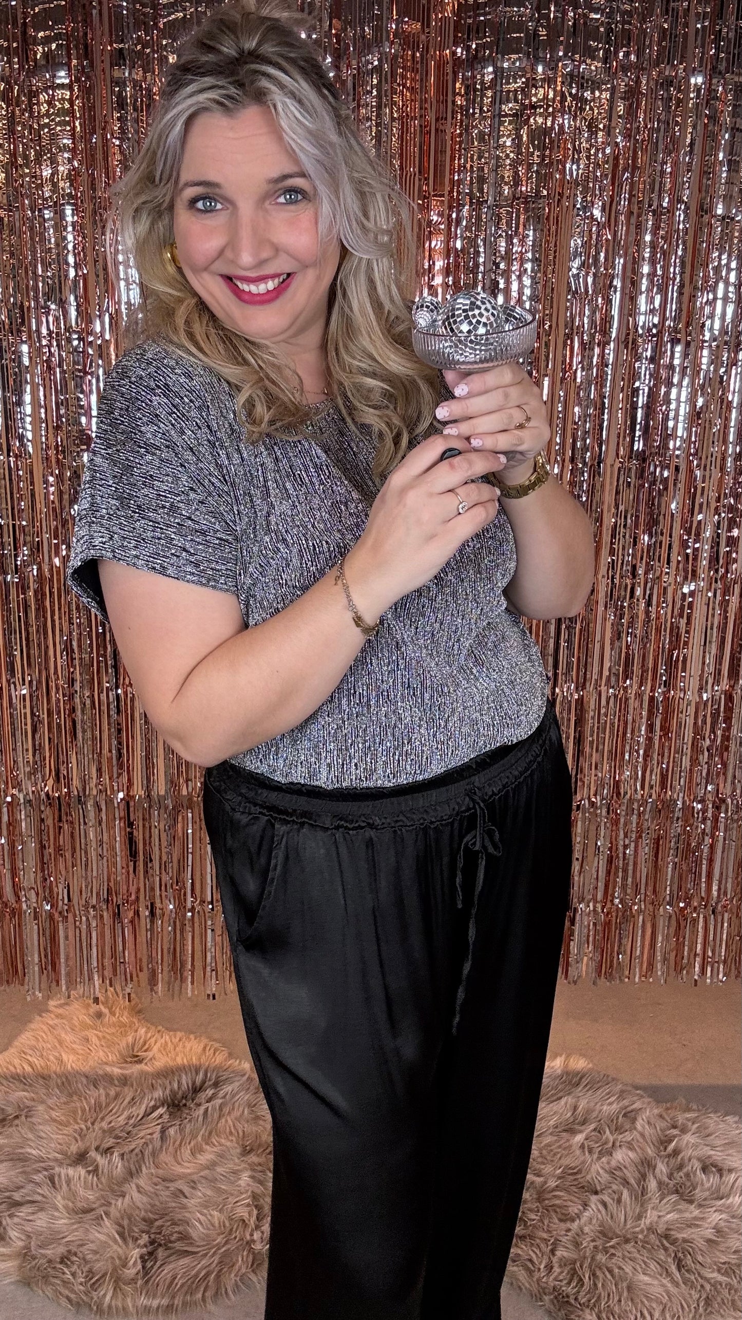 Party shirt - Zilver