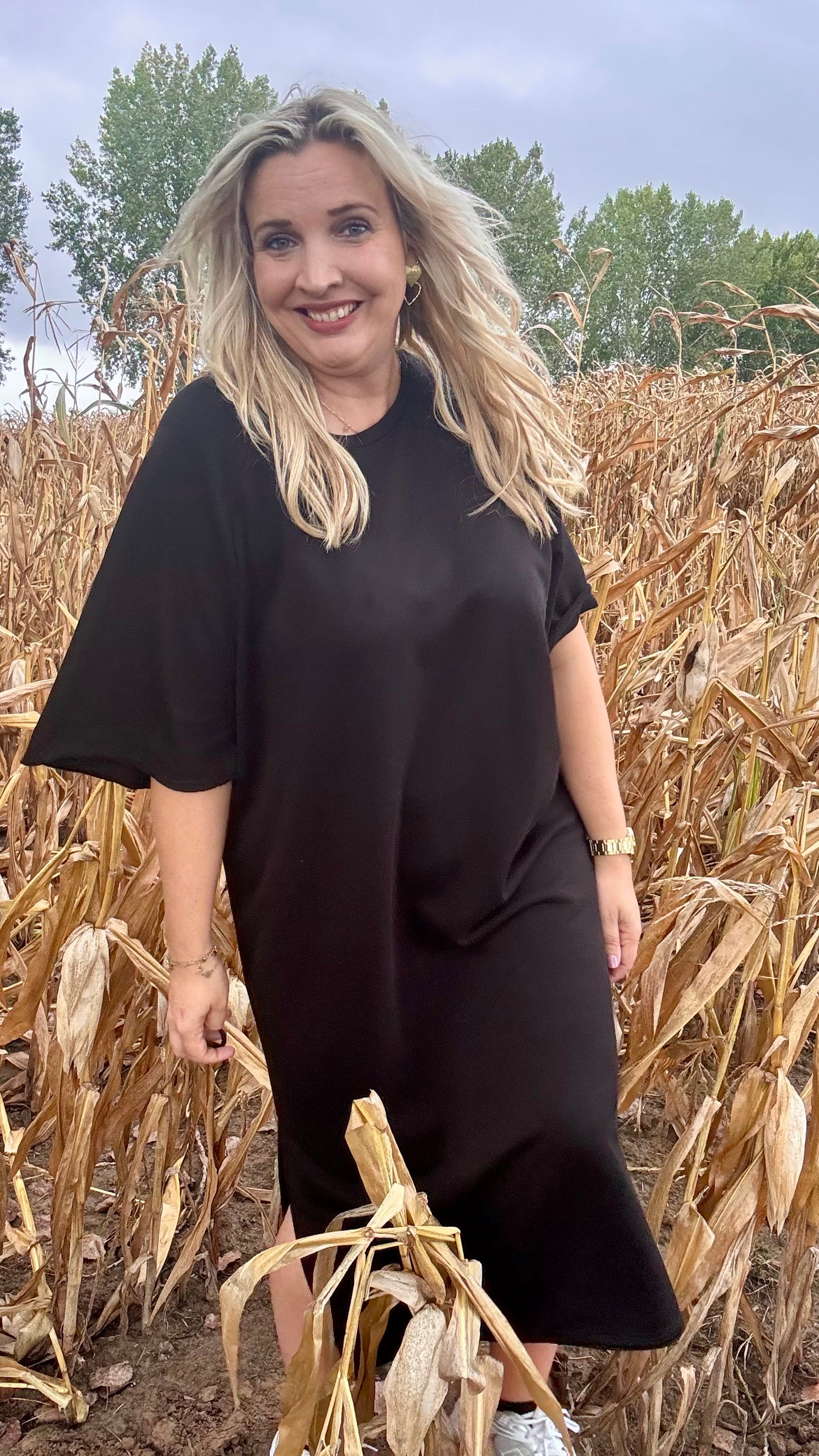 Harvey sweaterjurk TU2 - Zwart