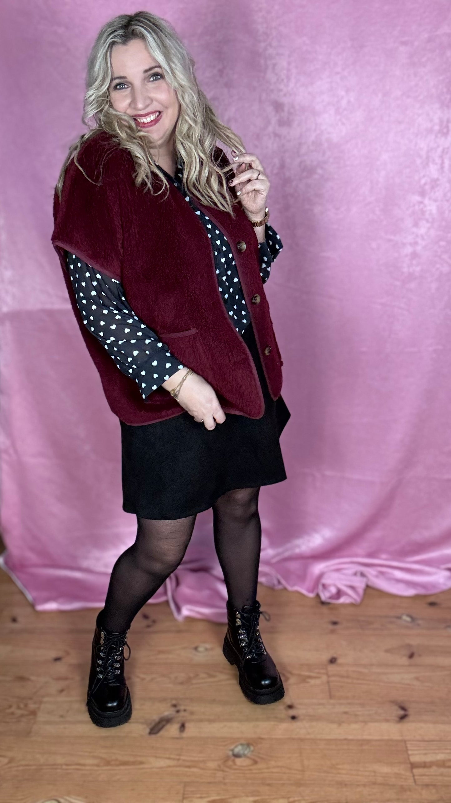 Teddy Easy gilet - Bordeaux