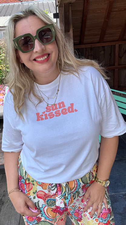 T-shirt sunkissed - Wit