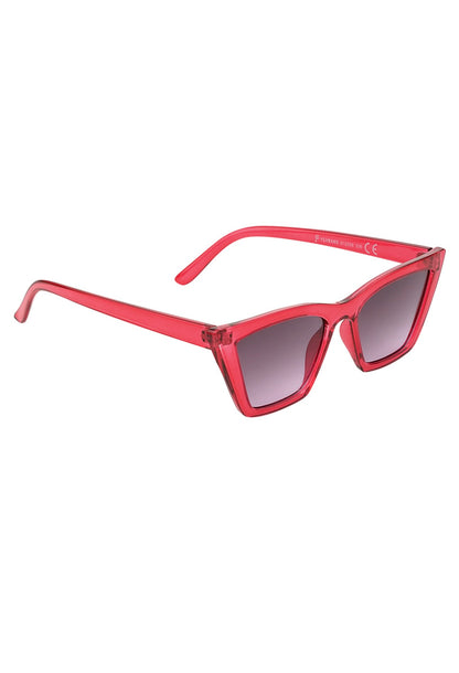 Cat eye zonnebril rood