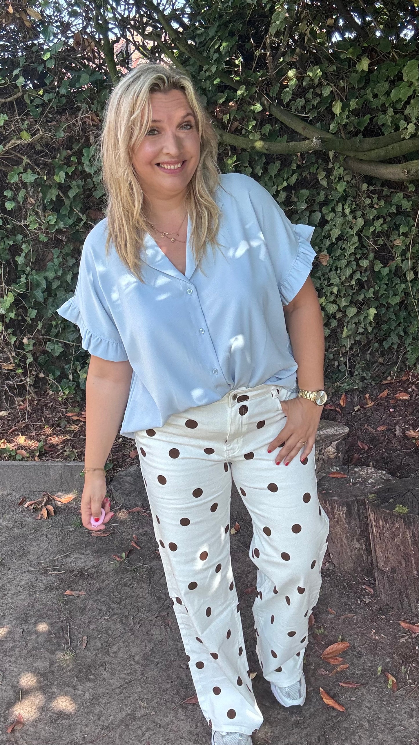 Tess blouse - lichtblauw