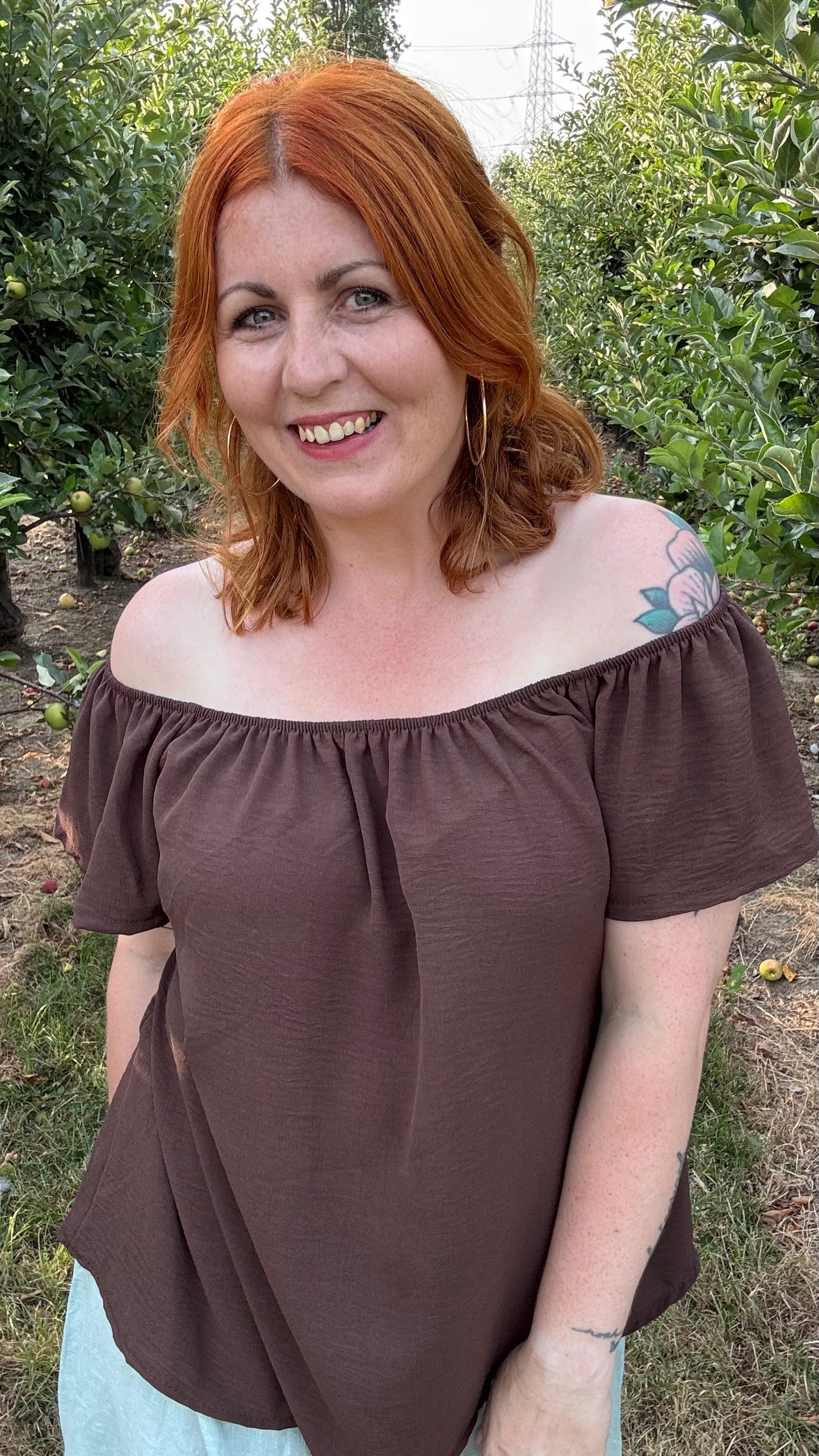 Dina blouse - Chocolat