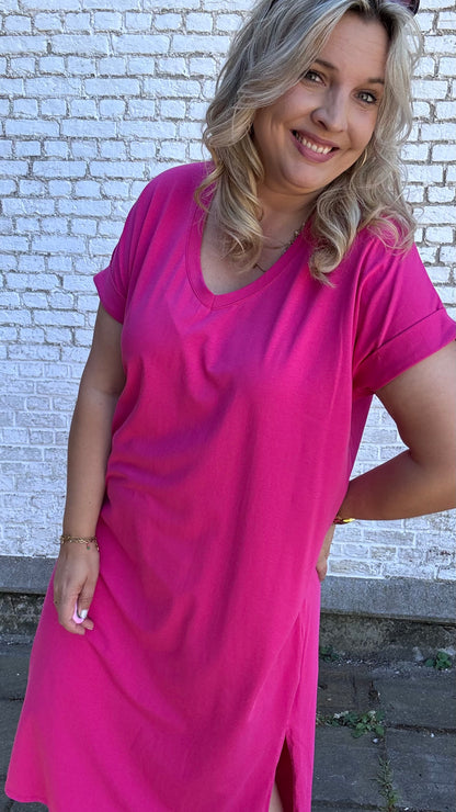 Shauni shirtdress - Fuchsia