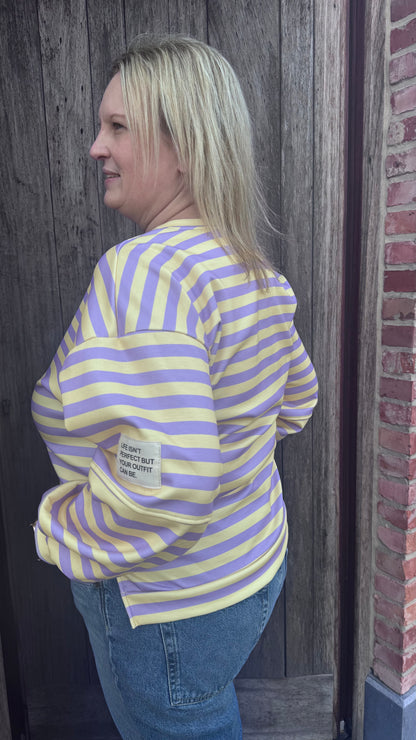 Perfect sweater - geel/lila