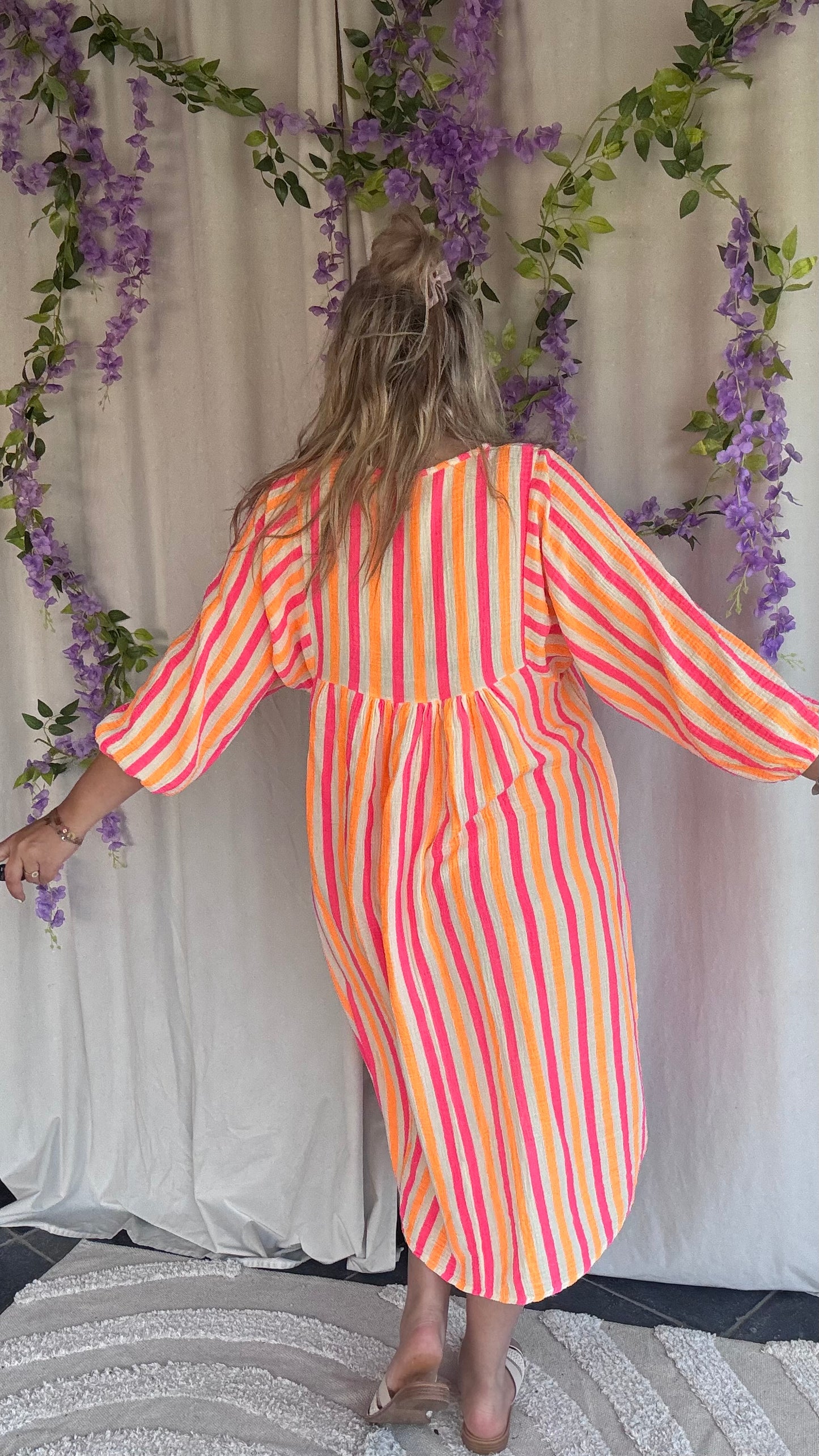 Fluo flair jurk