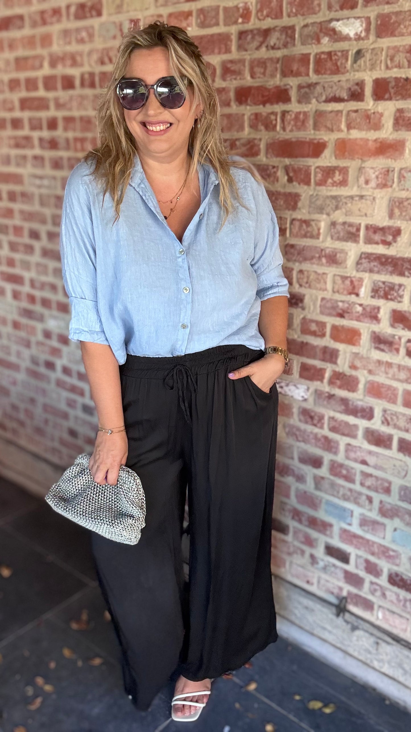 Zoë broek matté - zwart