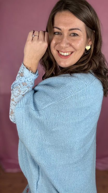 Candy cardigan - Babyblauw