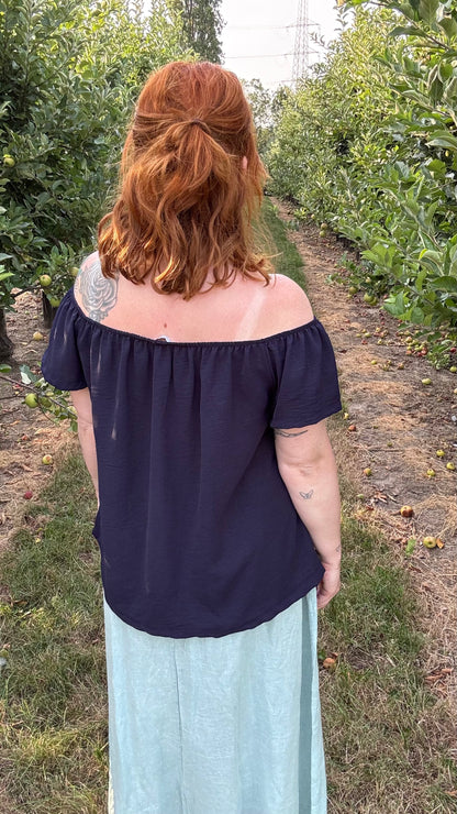 Dina blouse - Donkerblauw
