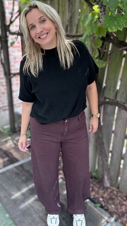 Caroline balloon broek - plum
