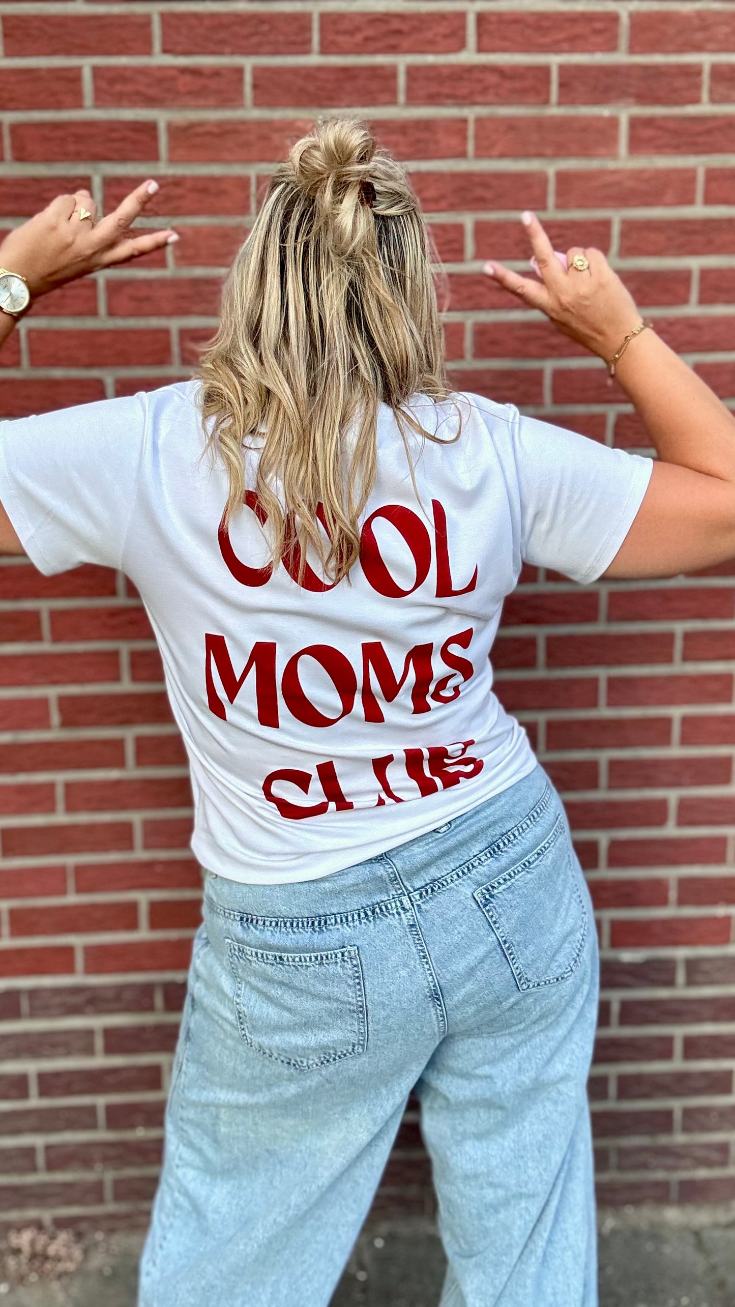 Cool moms club Shirt - Wit