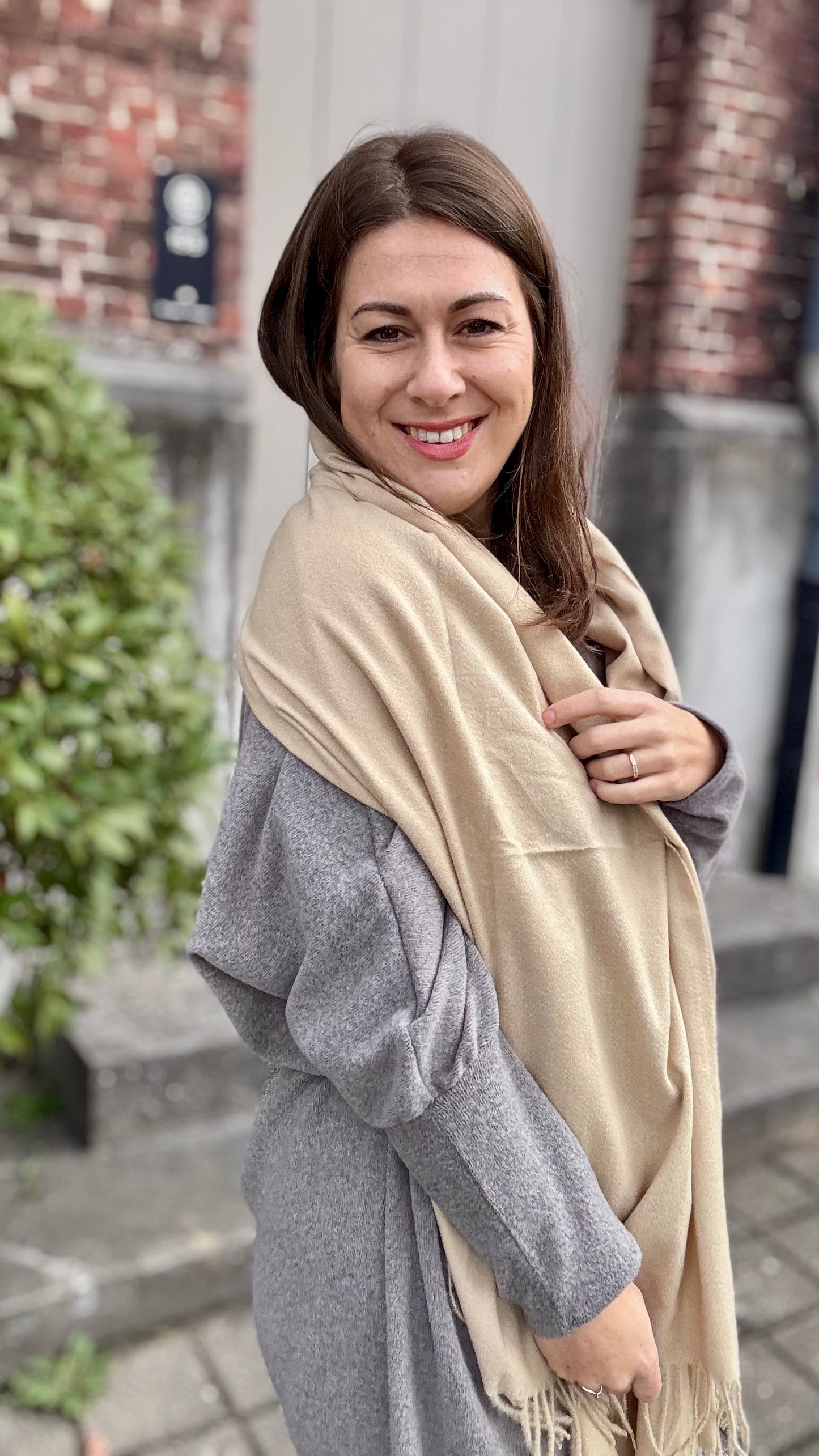 Cozy Tea sjaal - Beige