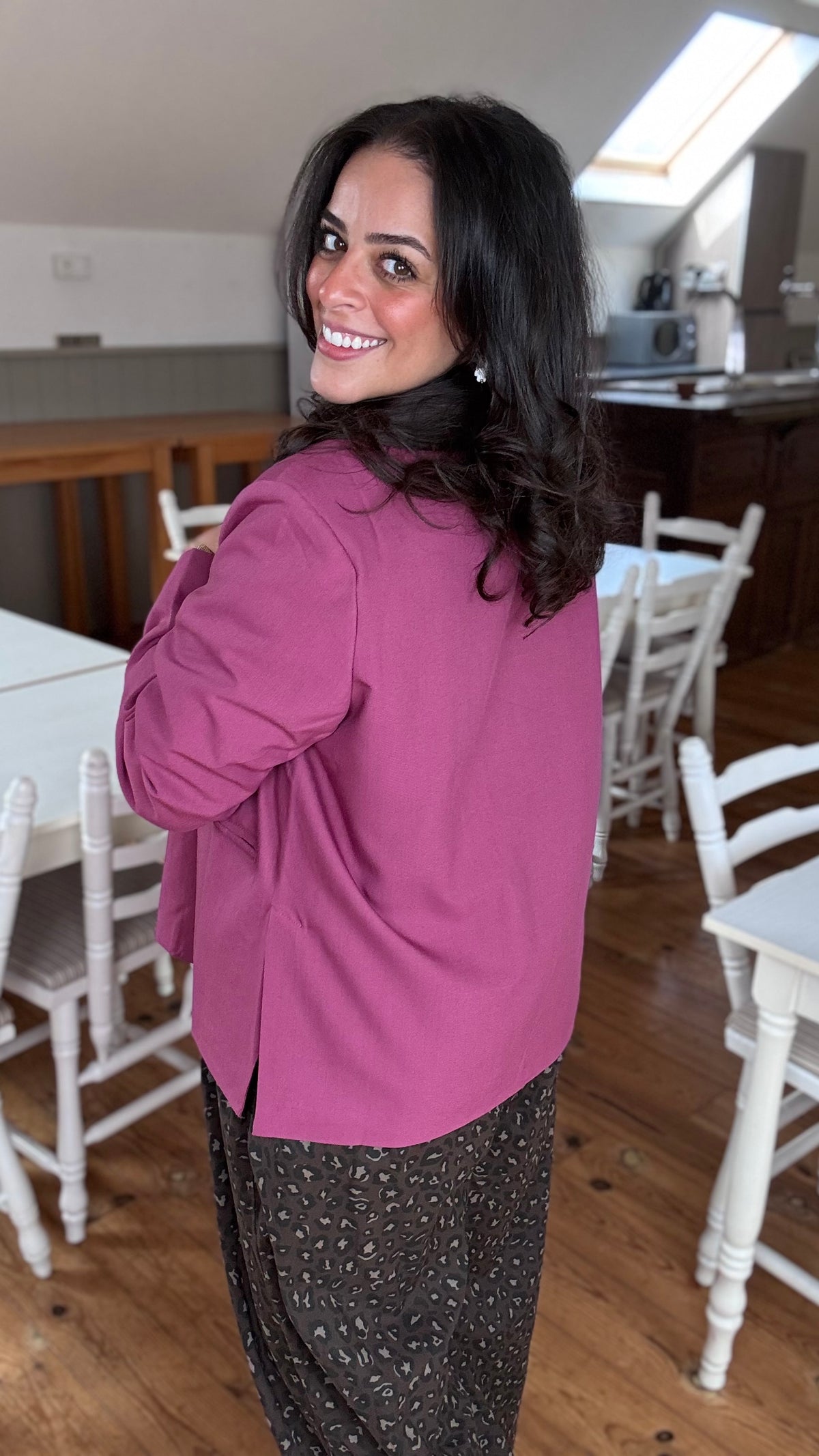 Plum blazer