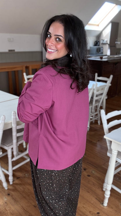 Plum blazer