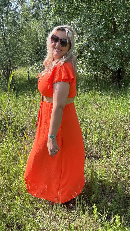 Luka dress oranje