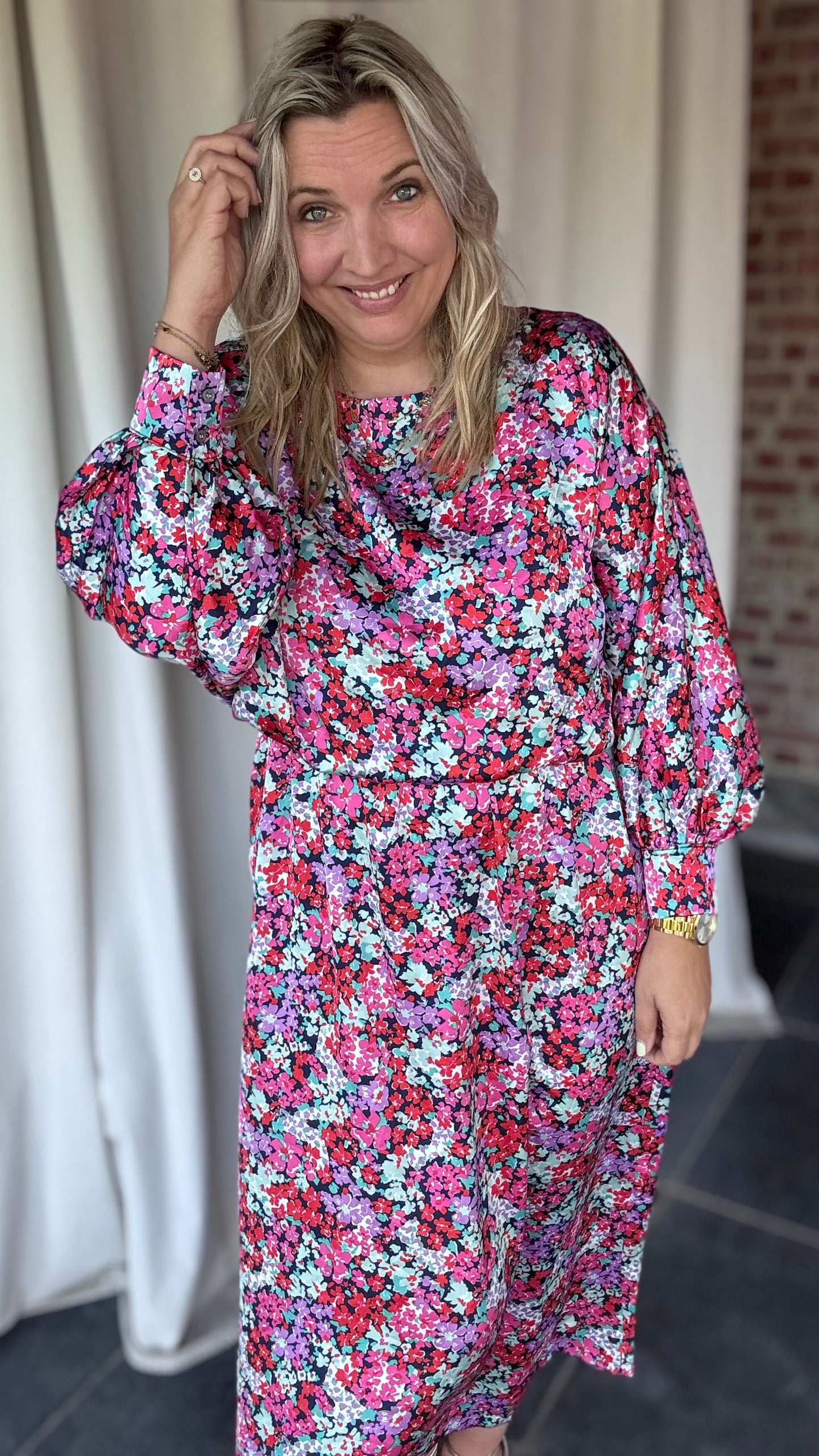 Bellini dress - Purple flowers
