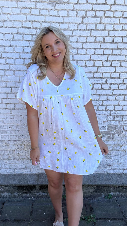 Lemon dress - wit