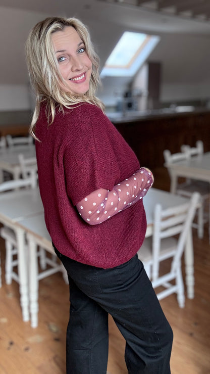 Elora cardigan - Burgundy